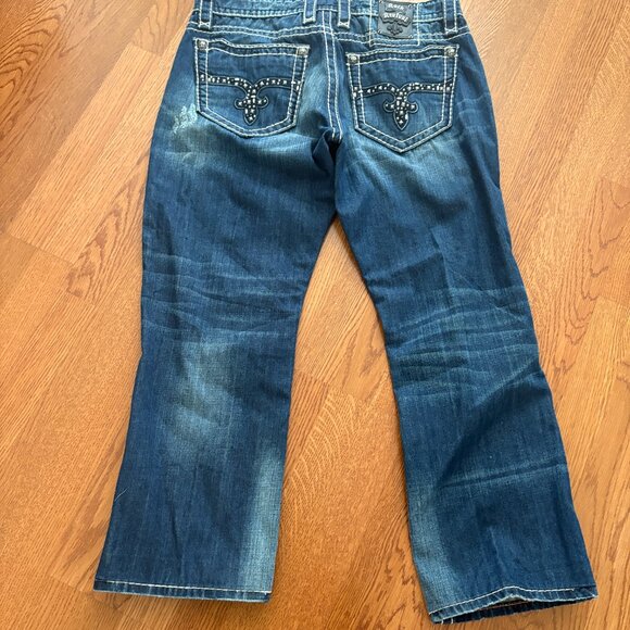 Mens Rock Revival Karl Denim Jeans 36 X 30 - Picture 9 of 11